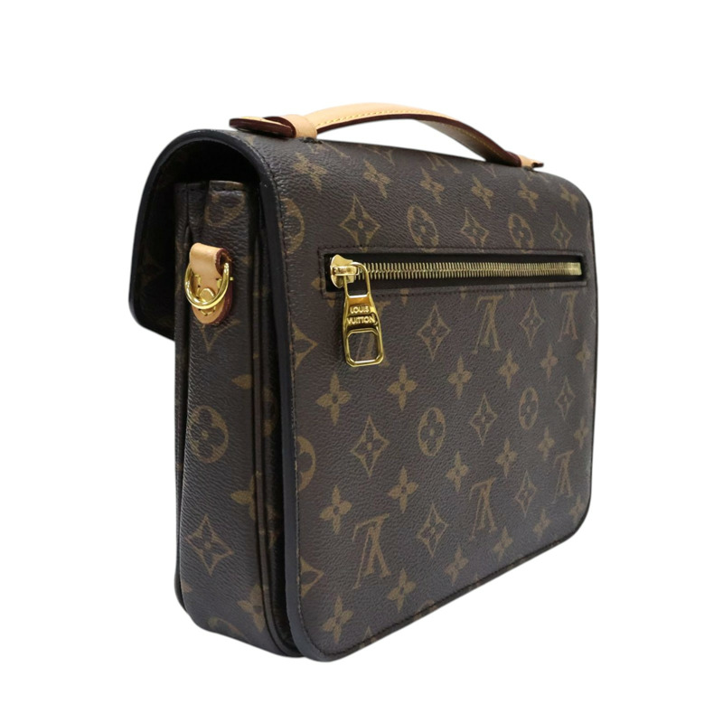 棕色 原花 帆布 Pochette Metis 兩用包【LOUIS VUITTON LV 路易威登】 M44875-1
