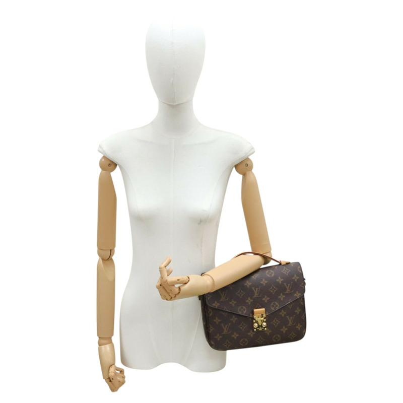 棕色 原花 帆布 Pochette Metis 兩用包【LOUIS VUITTON LV 路易威登】 M44875-7