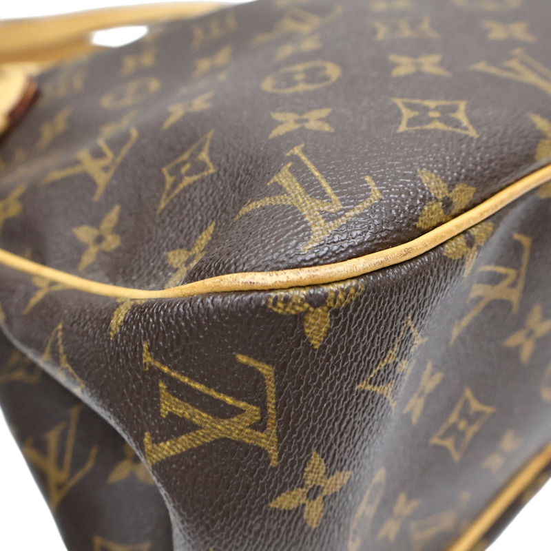 棕色 原花帆布 Batignolles Horizontal 肩背包【LOUIS VUITTON LV 路易威登】 M51154-7