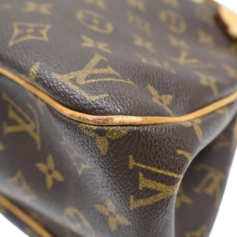 棕色 原花帆布 Batignolles Horizontal 肩背包【LOUIS VUITTON LV 路易威登】 M51154-8