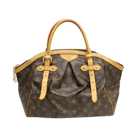 棕色 原花帆布 Tivoli GM 肩背包【LOUIS VUITTON LV 路易威登】 M40144
