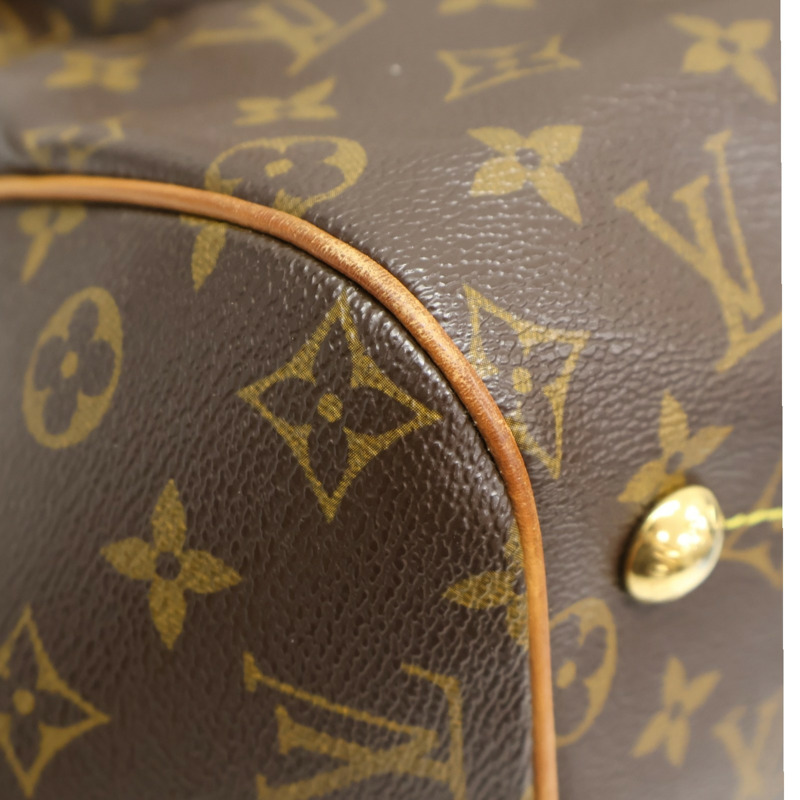 棕色 原花帆布 Tivoli GM 肩背包【LOUIS VUITTON LV 路易威登】 M40144-9