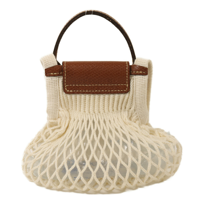 Longchamp 棉質/牛皮皮革Shoulder Bag金扣手挽肩背兩用袋-1