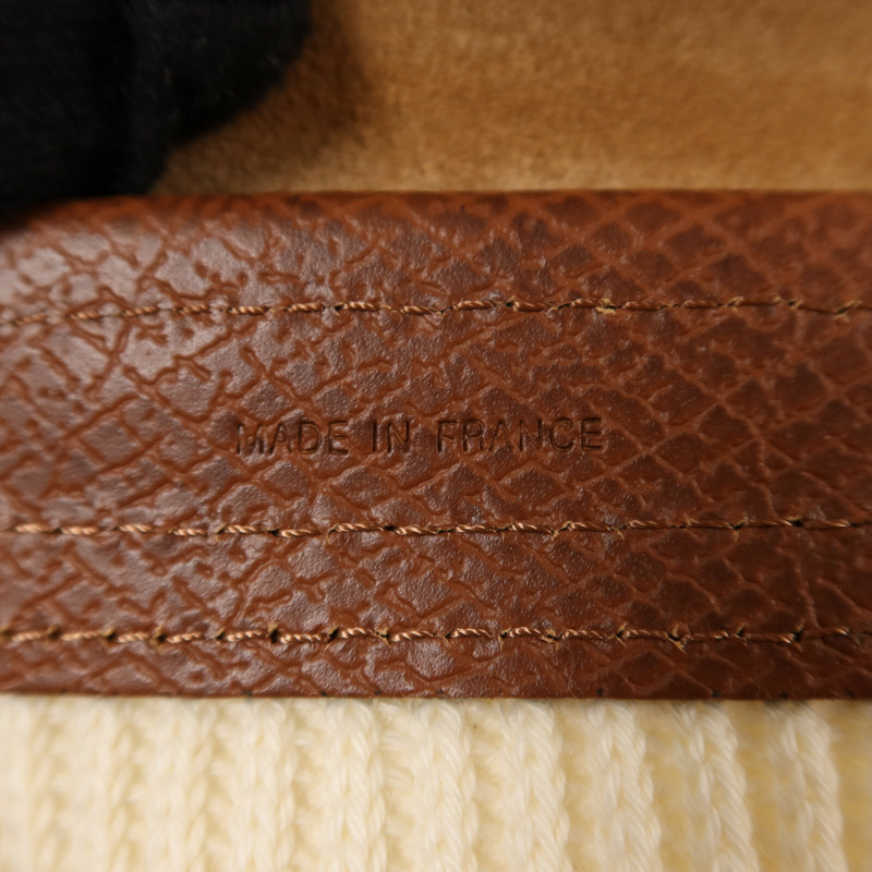 Longchamp 棉質/牛皮皮革Shoulder Bag金扣手挽肩背兩用袋-6