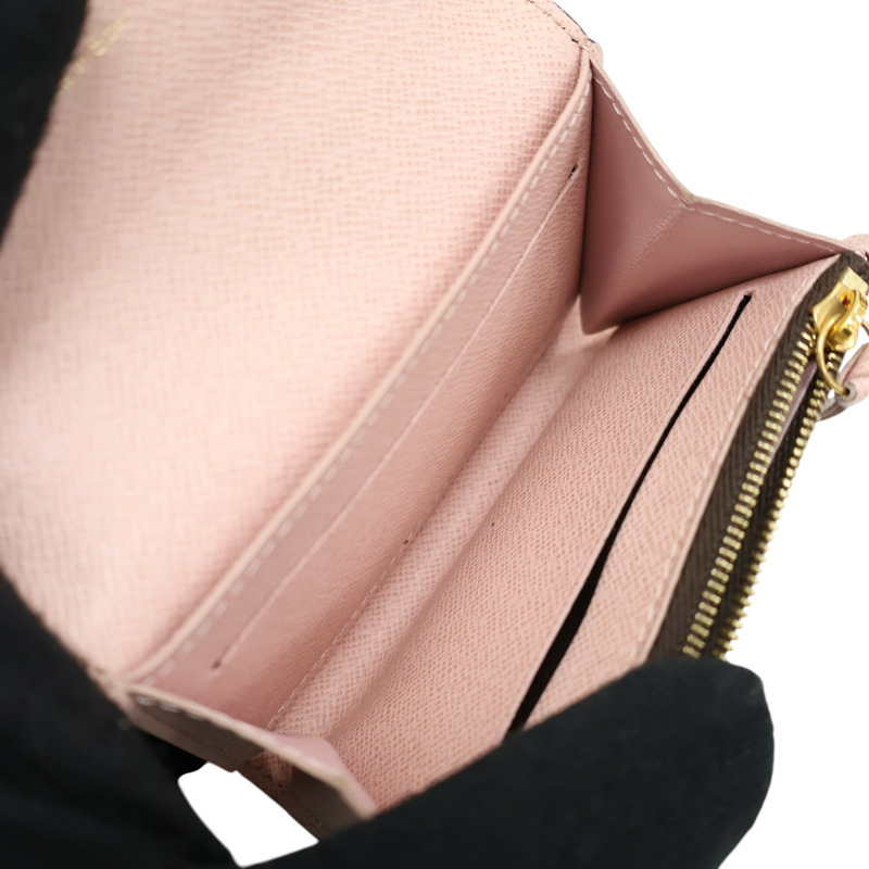 棕色 原花帆布 Rosalie 零錢包【LOUIS VUITTON LV 路易威登】 M62361-2