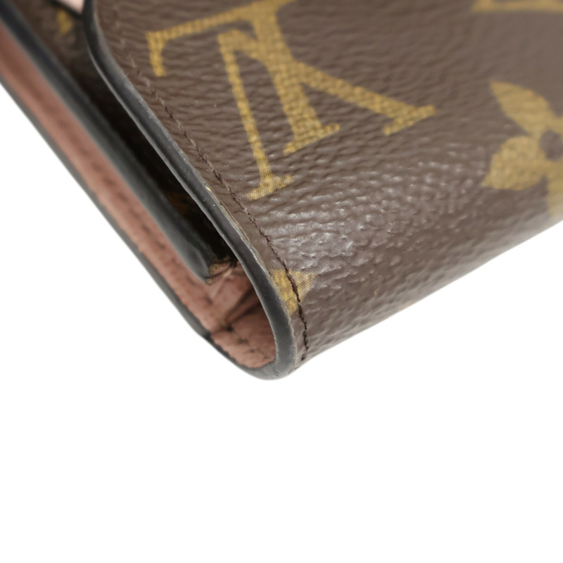 棕色 原花帆布 Rosalie 零錢包【LOUIS VUITTON LV 路易威登】 M62361-8