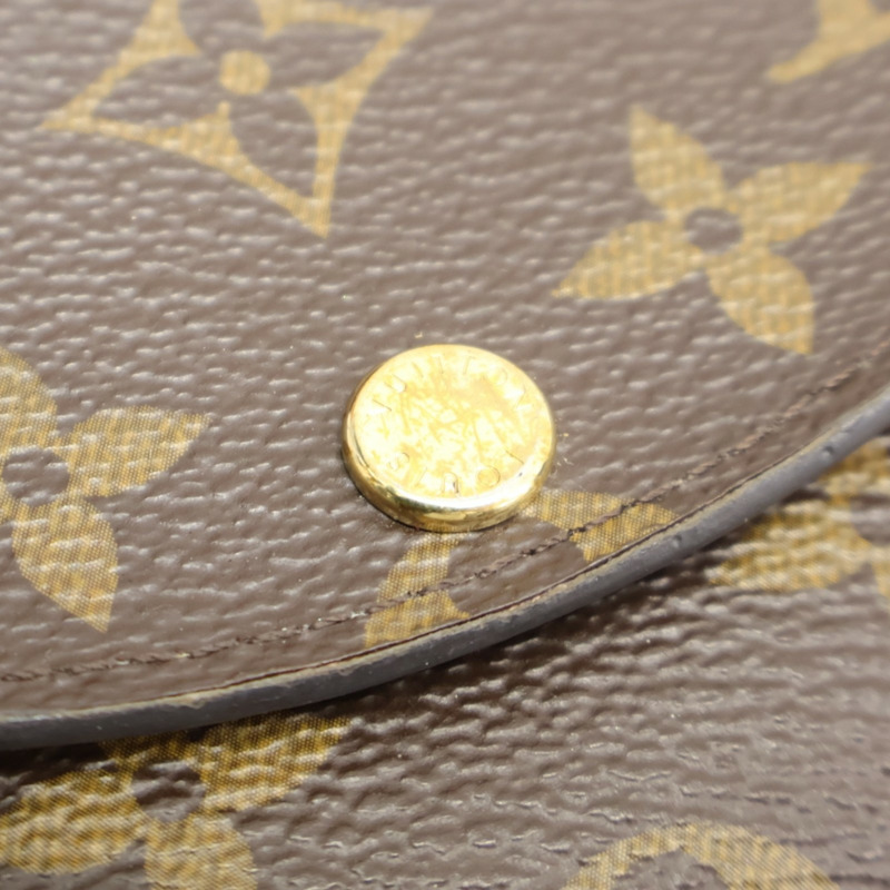 棕色 原花帆布 Rosalie 零錢包【LOUIS VUITTON LV 路易威登】 M62361-11