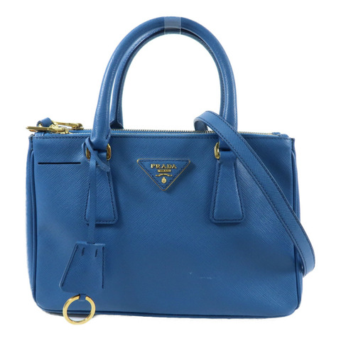 PRADA 牛皮皮革Galleria Bag金扣手挽肩背兩用袋