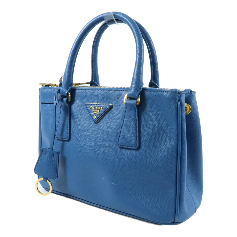 PRADA 牛皮皮革Galleria Bag金扣手挽肩背兩用袋-2
