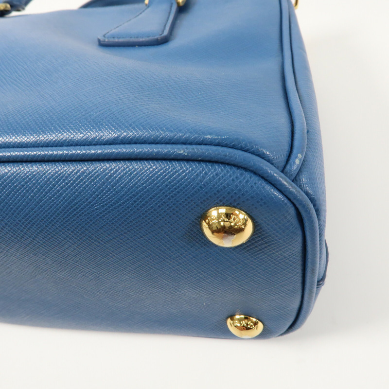 PRADA 牛皮皮革Galleria Bag金扣手挽肩背兩用袋-7