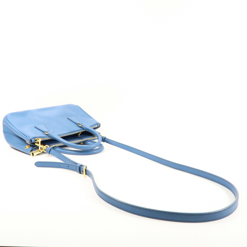 PRADA 牛皮皮革Galleria Bag金扣手挽肩背兩用袋-8