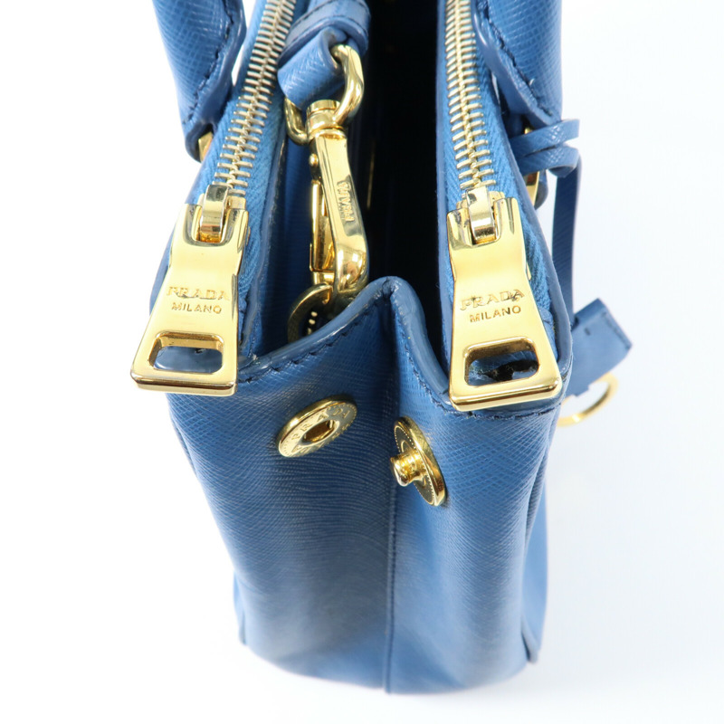 PRADA 牛皮皮革Galleria Bag金扣手挽肩背兩用袋-9