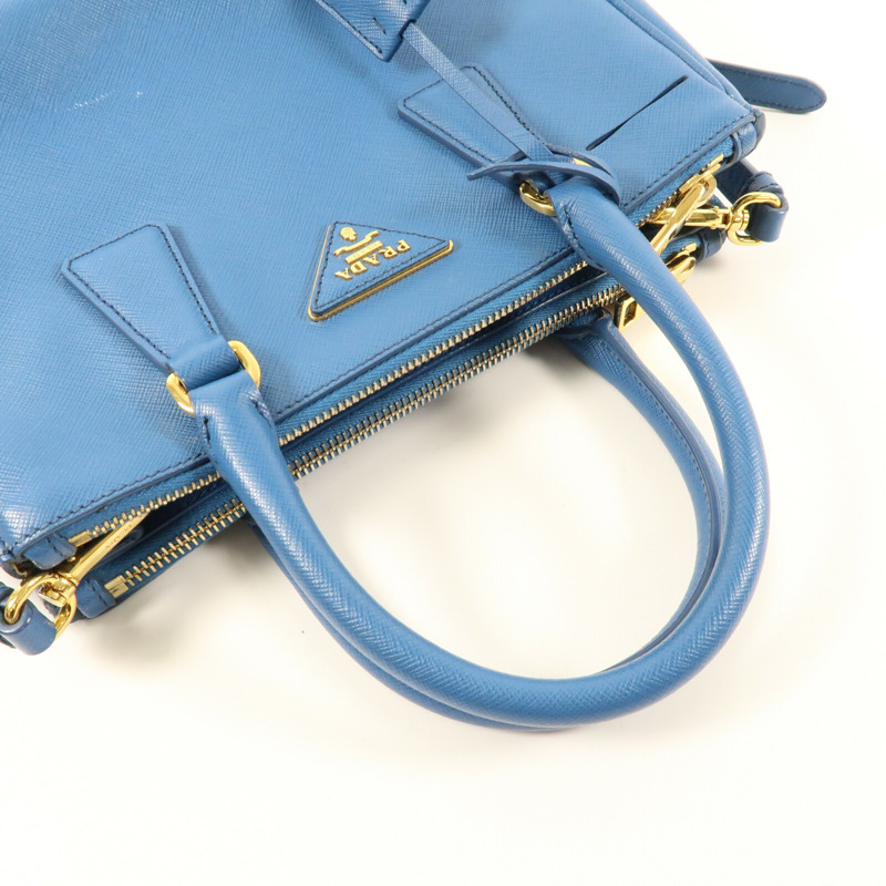 PRADA 牛皮皮革Galleria Bag金扣手挽肩背兩用袋-13