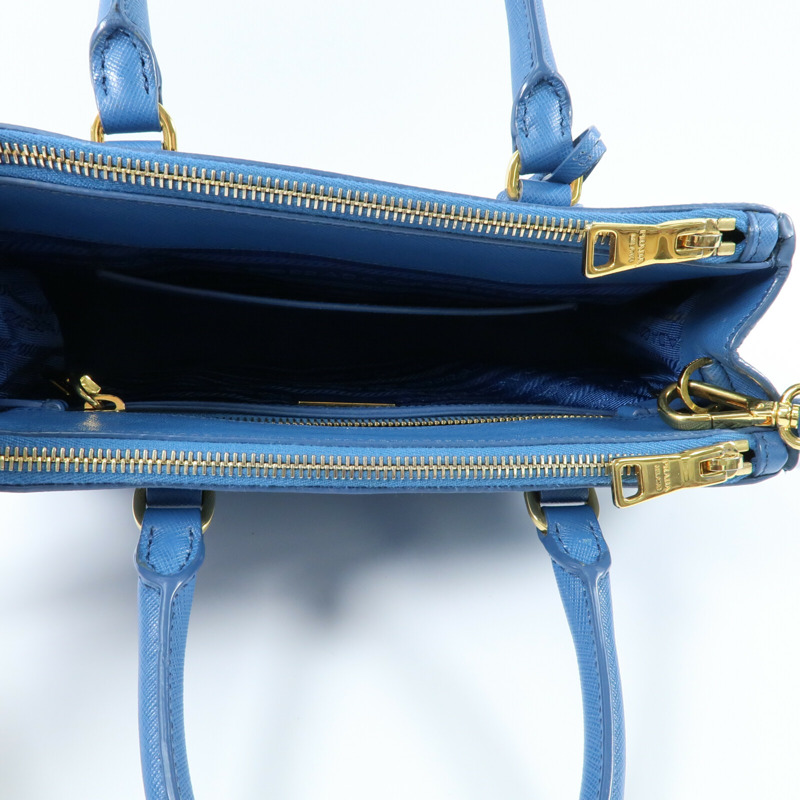 PRADA 牛皮皮革Galleria Bag金扣手挽肩背兩用袋-14
