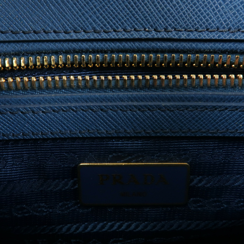 PRADA 牛皮皮革Galleria Bag金扣手挽肩背兩用袋-15