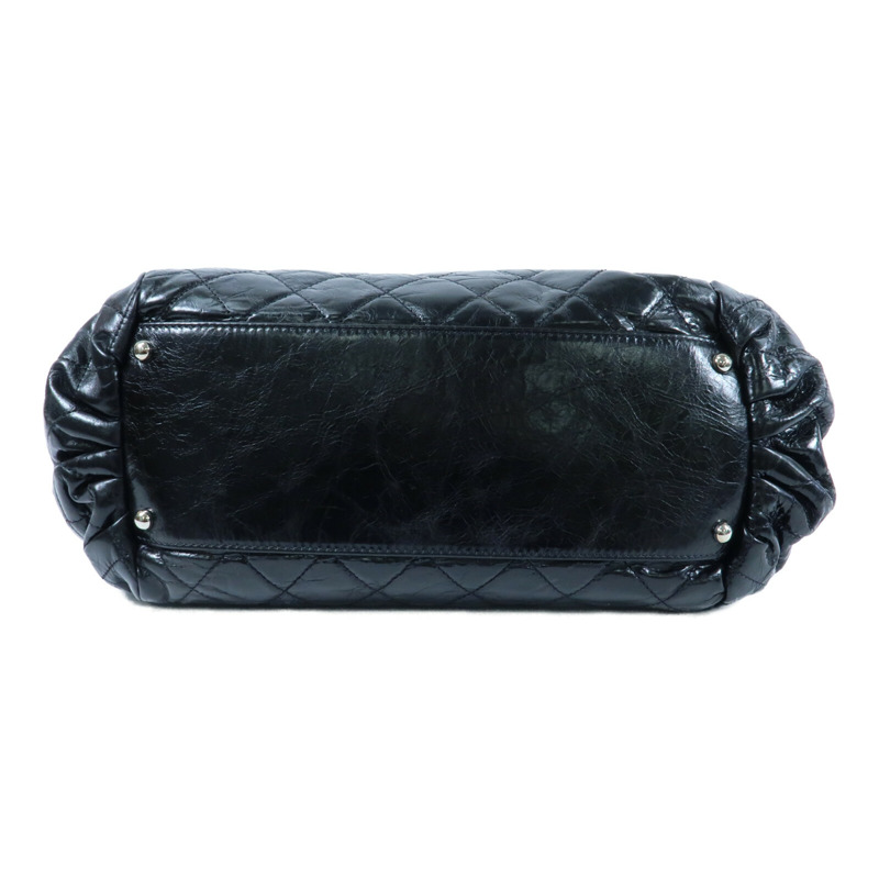 CHANEL 牛皮皮革/Tweed Portobello Tote銀扣鏈帶手挽肩背兩用袋-3