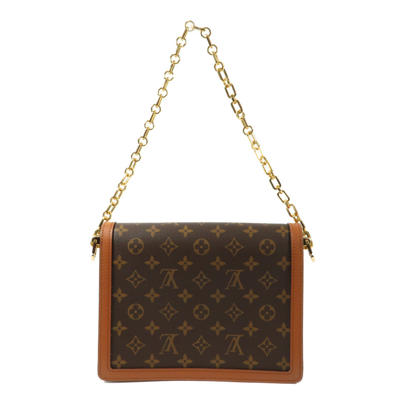 LOUIS VUITTON Monogram Reverse Dauphine MM金扣手挽肩背兩用袋-1