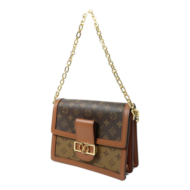 LOUIS VUITTON Monogram Reverse Dauphine MM金扣手挽肩背兩用袋-2