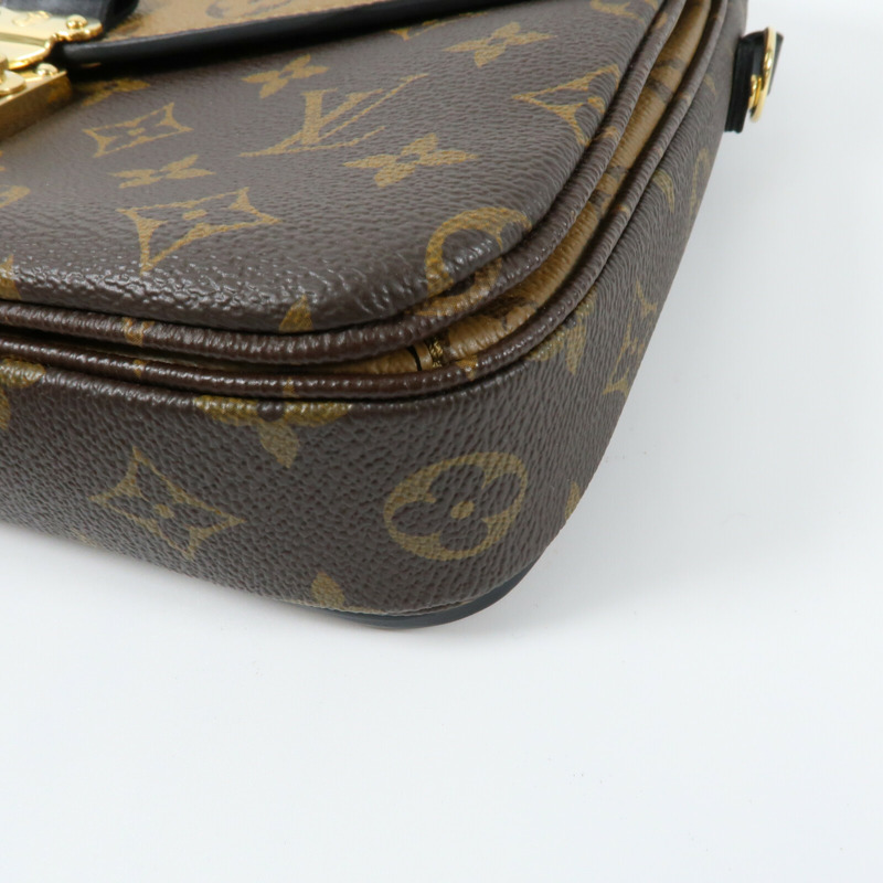 LOUIS VUITTON Monogram Reverse Pochette Metis金扣手挽肩背兩用袋-5