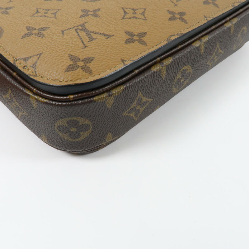 LOUIS VUITTON Monogram Reverse Pochette Metis金扣手挽肩背兩用袋-6