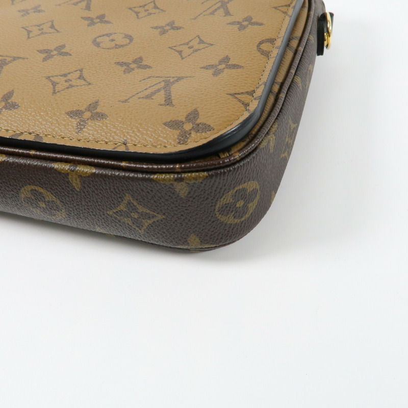 LOUIS VUITTON Monogram Reverse Pochette Metis金扣手挽肩背兩用袋-7