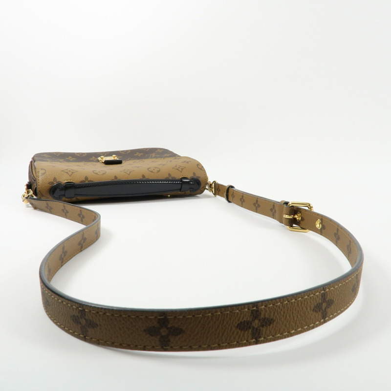 LOUIS VUITTON Monogram Reverse Pochette Metis金扣手挽肩背兩用袋-8