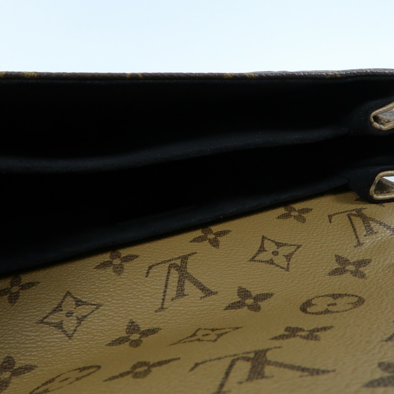 LOUIS VUITTON Monogram Reverse Pochette Metis金扣手挽肩背兩用袋-12