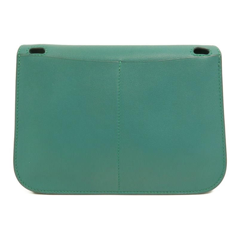 HERMES Swift皮革Mini Halzan手挽肩背兩用袋Vert Verone-1