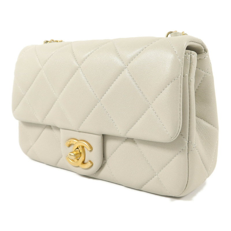 CHANEL 羊皮皮革Chain Shoulder鏈帶肩背袋-2