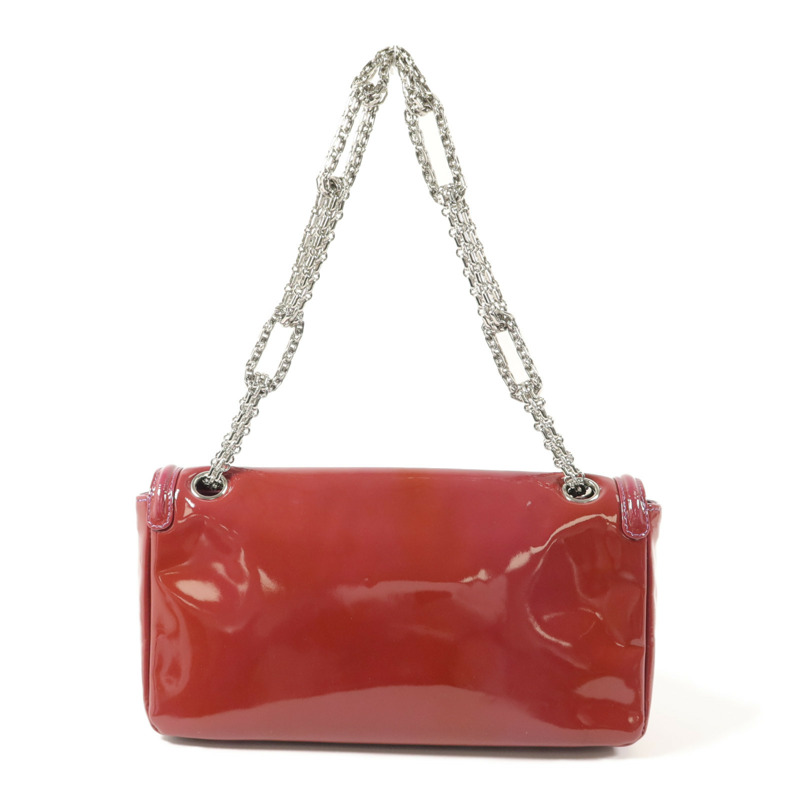 CHANEL 漆皮皮革Chain Shoulder鏈帶肩背袋-1