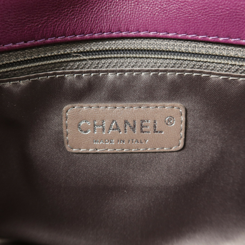 CHANEL 漆皮皮革Chain Shoulder鏈帶肩背袋-5