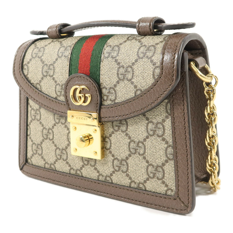 GUCCI 塗層帆布Ophidia Mini手挽肩背兩用袋-2