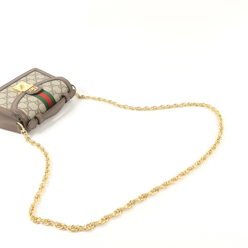 GUCCI 塗層帆布Ophidia Mini手挽肩背兩用袋-8