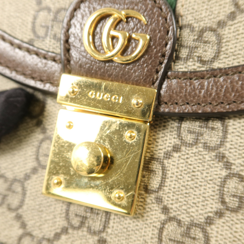GUCCI 塗層帆布Ophidia Mini手挽肩背兩用袋-9