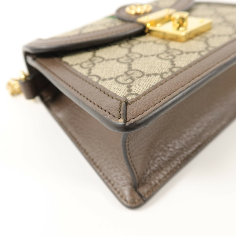 GUCCI 塗層帆布Ophidia Mini手挽肩背兩用袋-12
