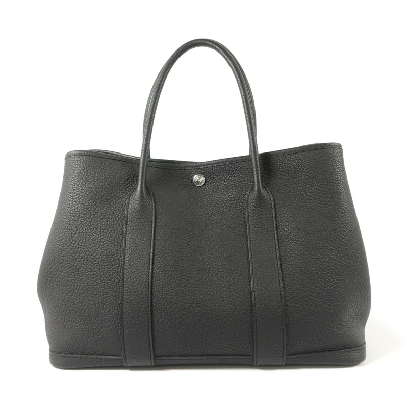 HERMES Negonda皮革Garden Party PM手挽袋Noir-1