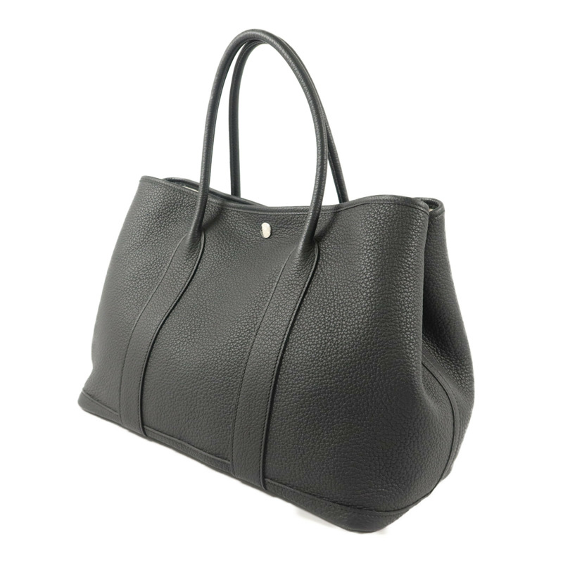 HERMES Negonda皮革Garden Party PM手挽袋Noir-2