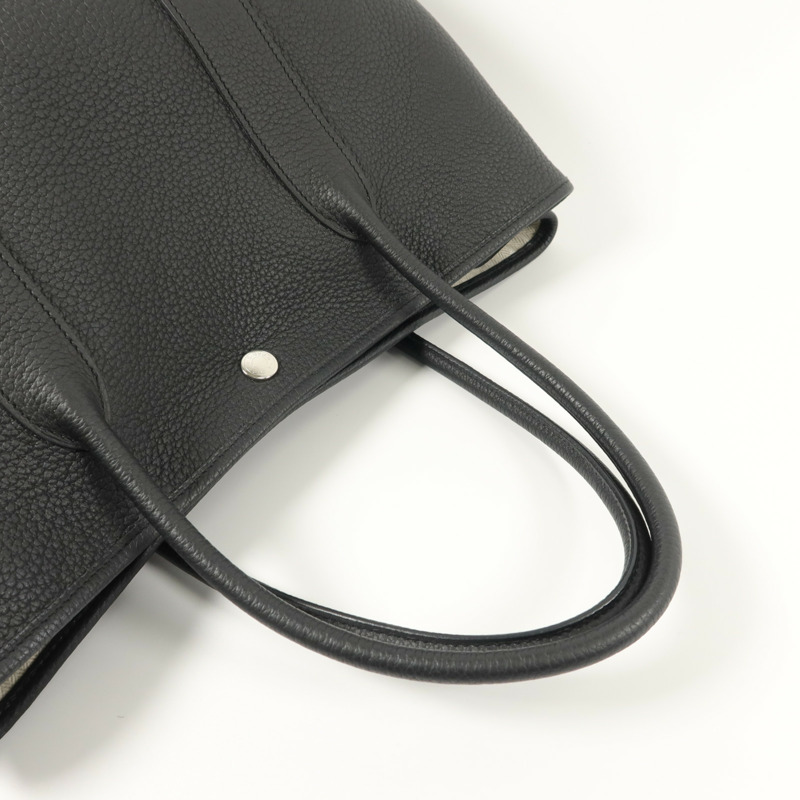 HERMES Negonda皮革Garden Party PM手挽袋Noir-7