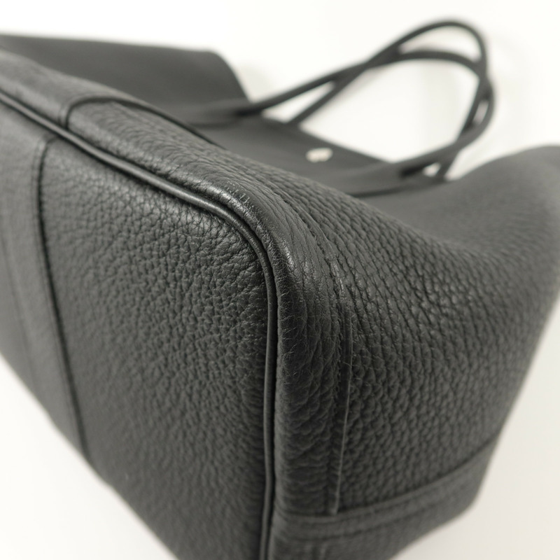 HERMES Negonda皮革Garden Party PM手挽袋Noir-9