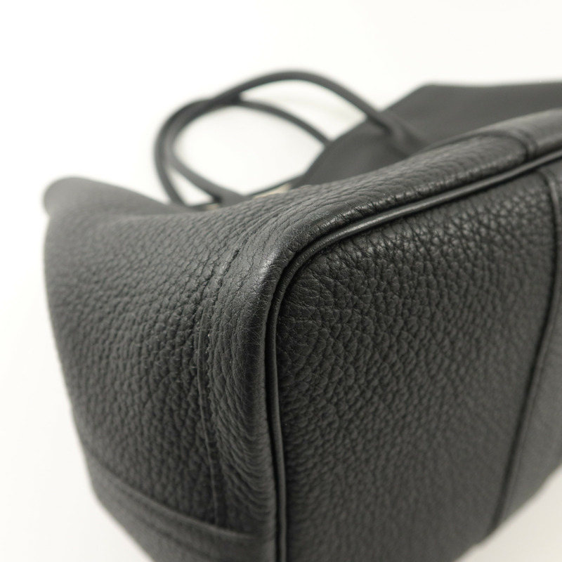 HERMES Negonda皮革Garden Party PM手挽袋Noir-12