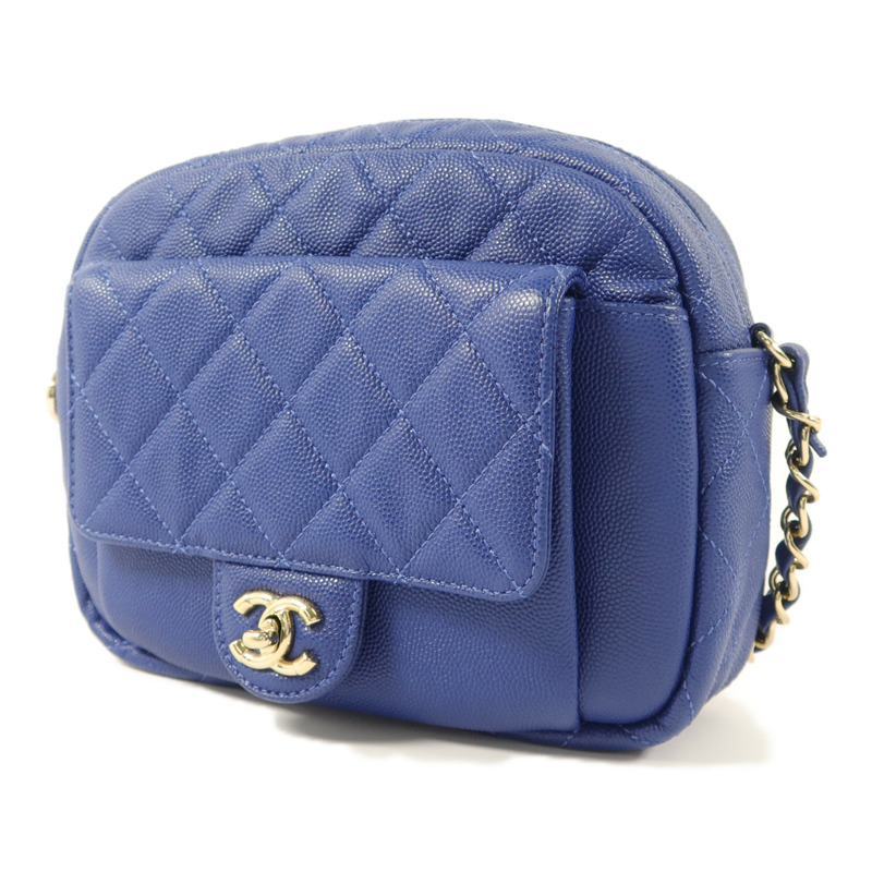 CHANEL 牛皮皮革Chain Shoulder鏈帶肩背袋-2