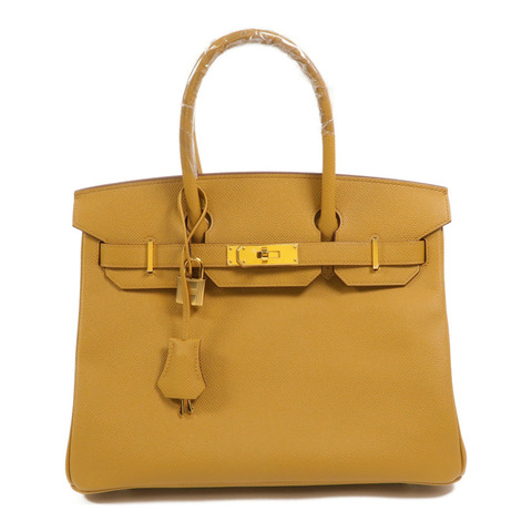 HERMES Epsom皮革Birkin 30手挽袋Sesame