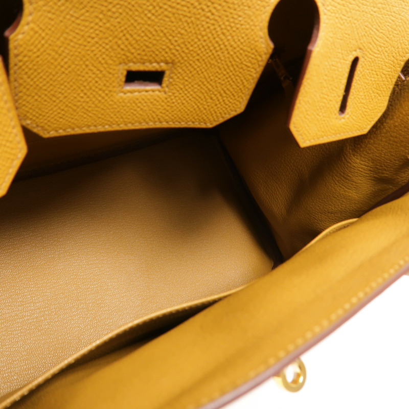 HERMES Epsom皮革Birkin 30手挽袋Sesame-4