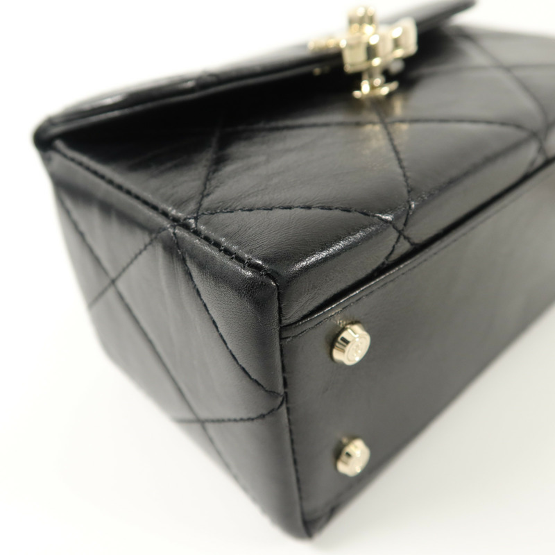 CHANEL 牛皮皮革Vanity Case手挽肩背兩用袋-12