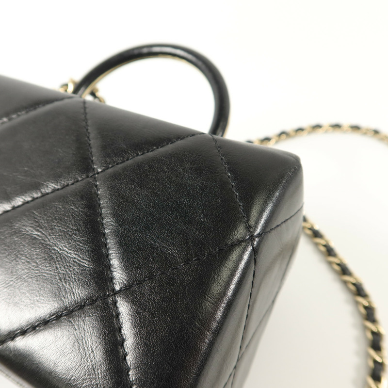 CHANEL 牛皮皮革Vanity Case手挽肩背兩用袋-15