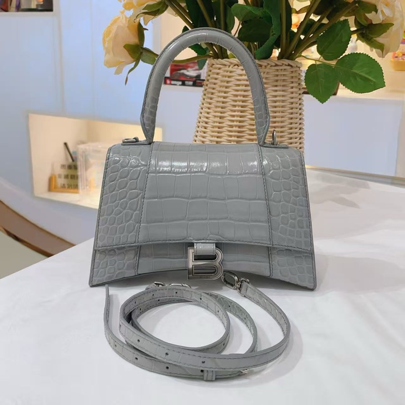 Balenciaga巴黎世家沙漏包 S 灰色-0