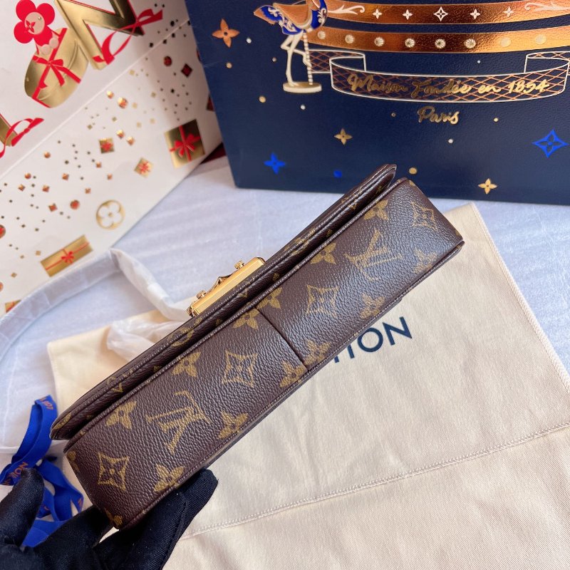 閒置新 路易威登/Louis Vuitton Marceau酒神包 焦糖拼老花-3