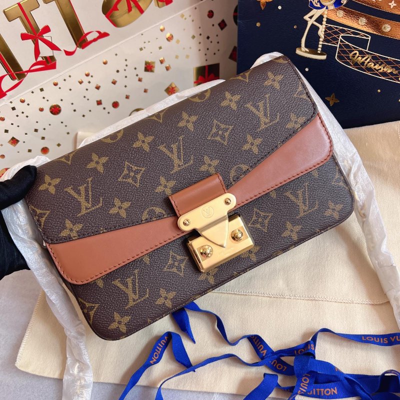 閒置新 路易威登/Louis Vuitton Marceau酒神包 焦糖拼老花-5