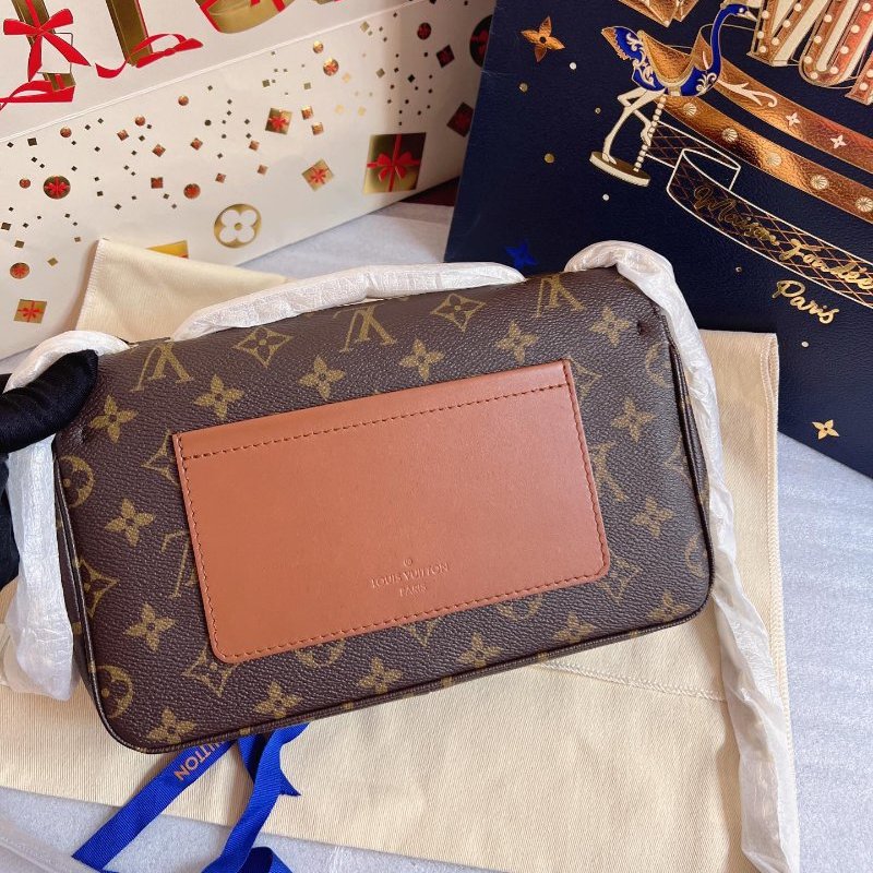 閒置新 路易威登/Louis Vuitton Marceau酒神包 焦糖拼老花-6