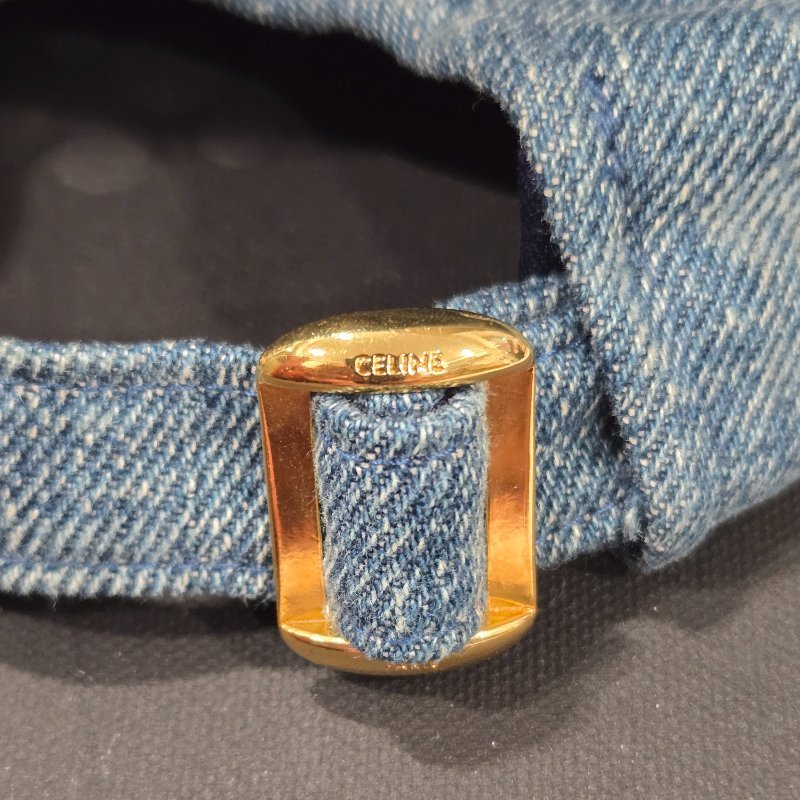 CELINE TRIOMPHE UNION水洗色牛仔棒球帽 L號-4